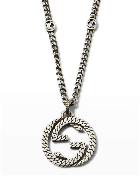 cheap gucci mens necklace|Men's GUCCI Necklaces Sale .